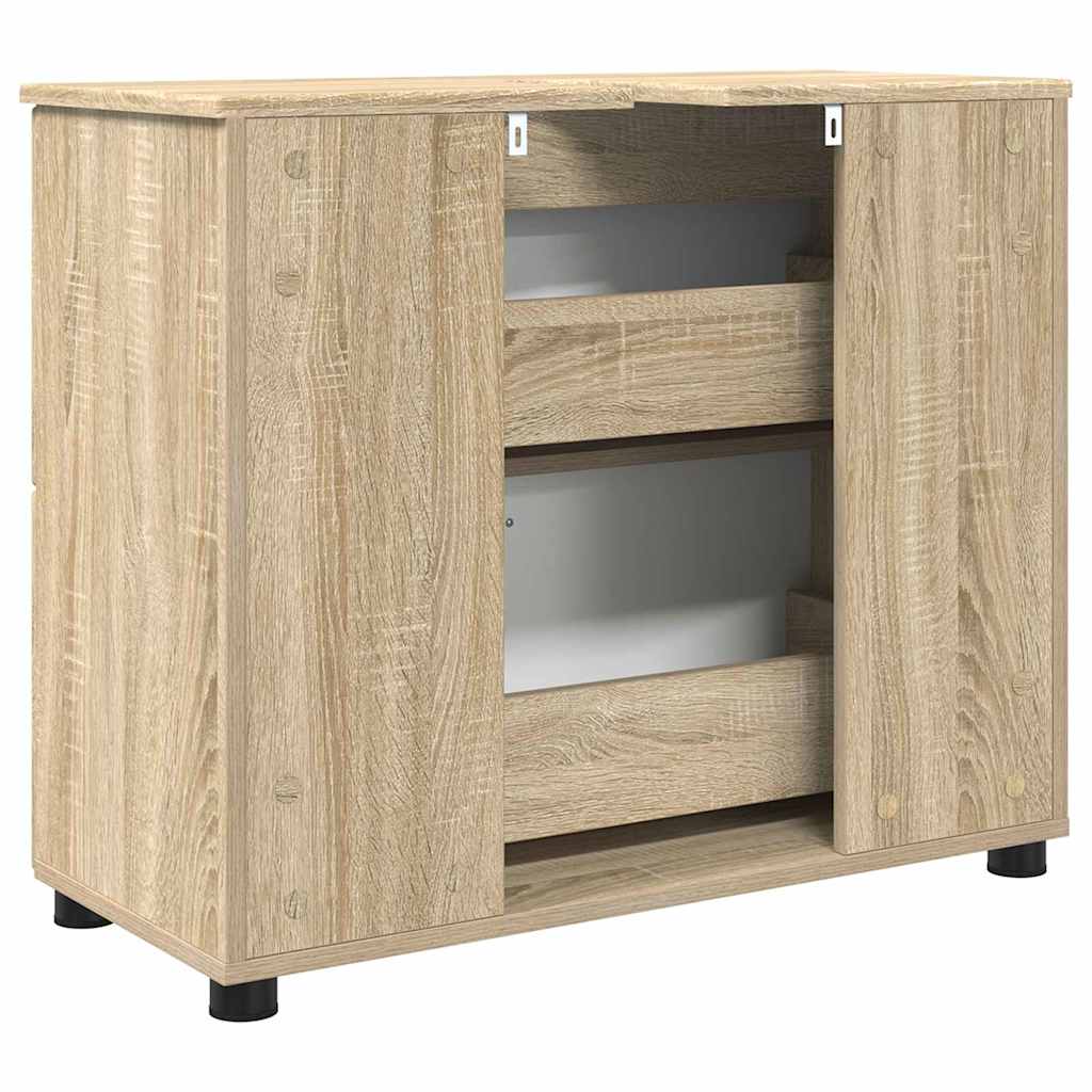 Cabinet de salle de bain Chêne Sonoma 76,5 x 35 x 64 cm - XIOS