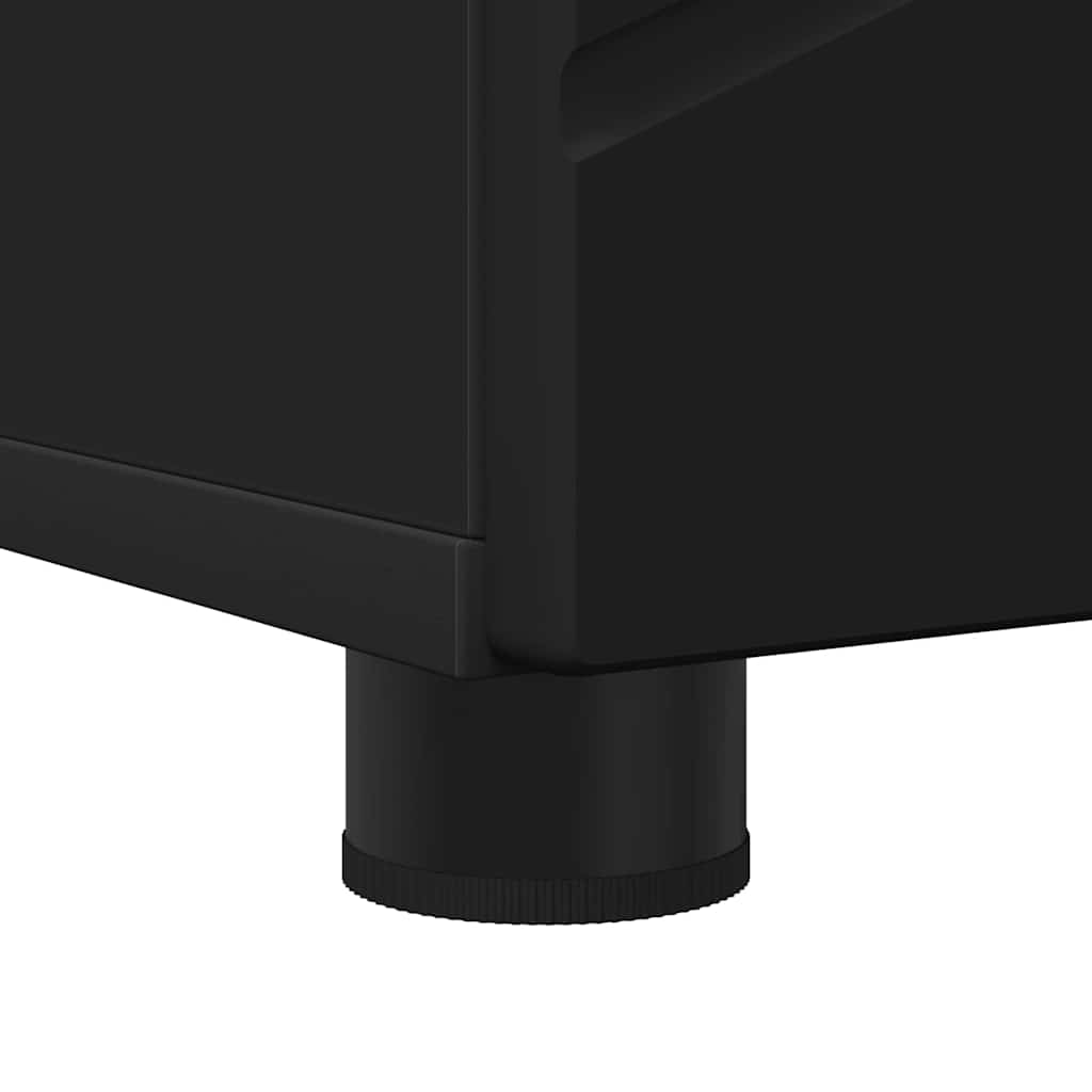 Cabinet de salle de bain avec stockage Noir 30 x 35 x 192 cm - XIOS