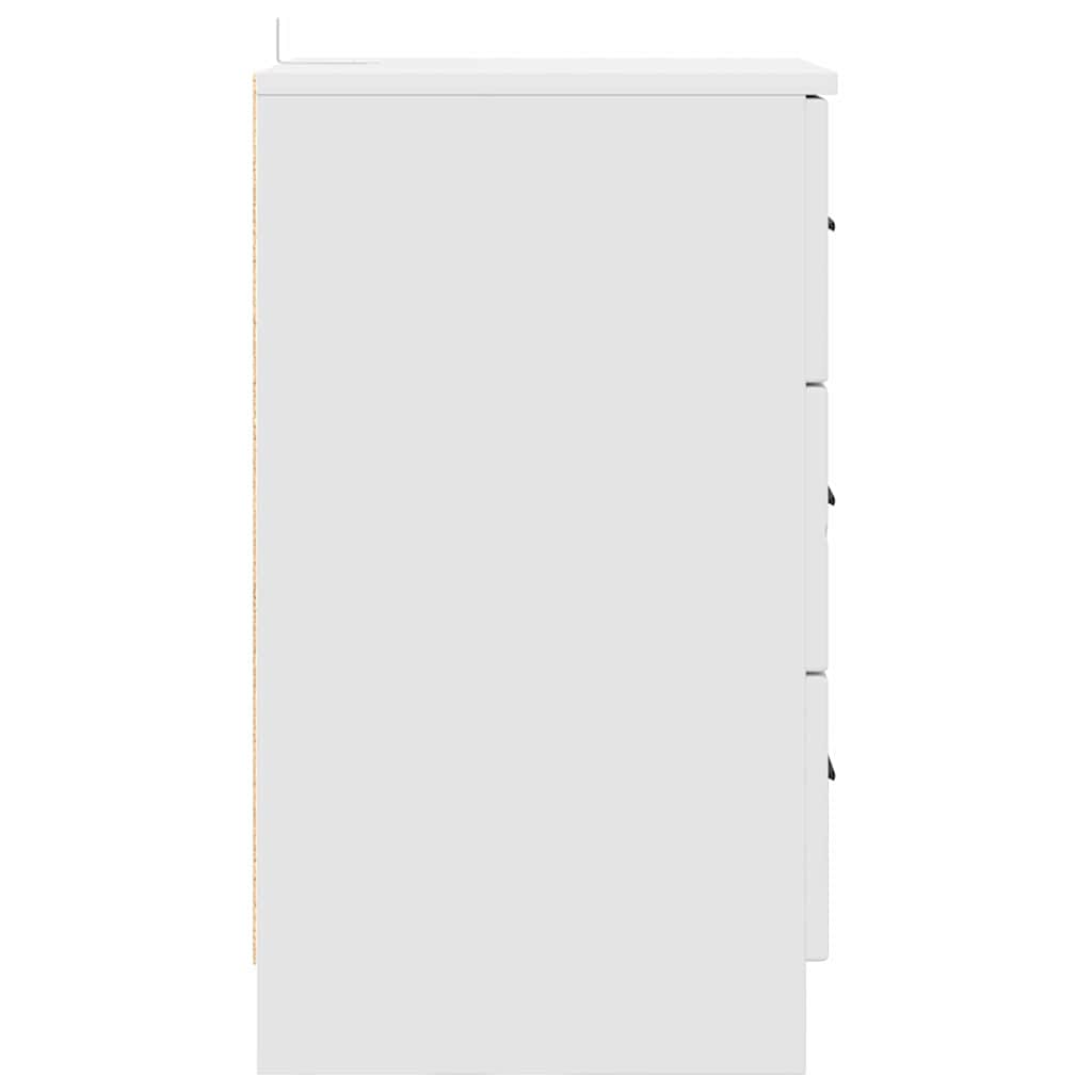 Cabinet de chevet Blanc 38 x 38 x 66 cm Bois d'ingénierie - XIOS