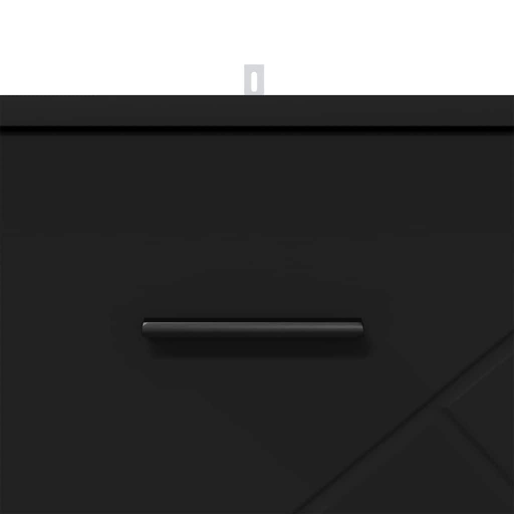 Cabinet de chevet Noir 38 x 38 x 66 cm Bois d'ingénierie - XIOS