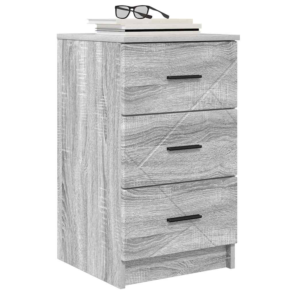 Cabinet de chevet Sonoma gris 38 x 38 x 66 cm Bois d'ingénierie - XIOS