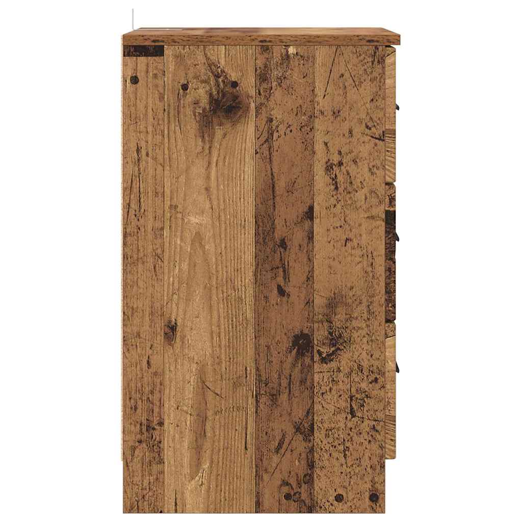 Cabinet de chevet Bois ancien 38 x 38 x 66 cm Bois d'ingénierie - XIOS