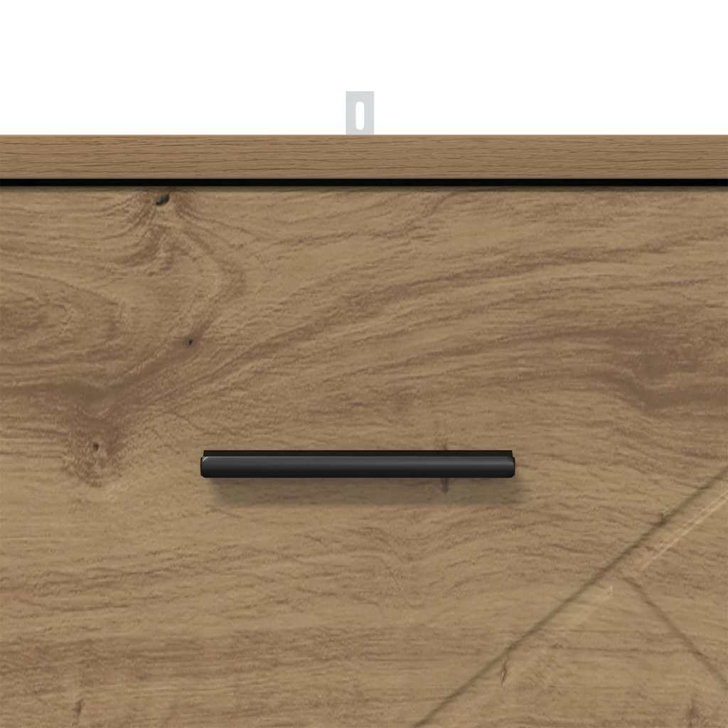 Cabinet de chevet avec tiroir chêne artisanal 38 x 38 x 66 cm - XIOS