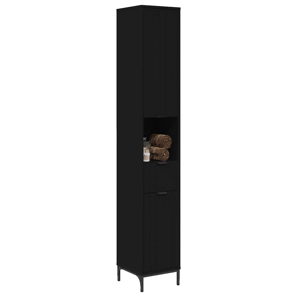 Cabinet de salle de bain Noir 31,5 x 33 x 190 cm - XIOS