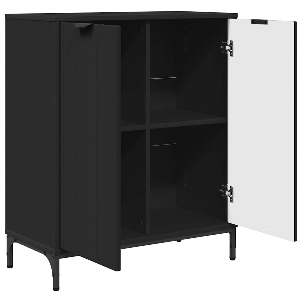 Buffet Noir 69,5 x 33 x 82 cm Bois d'ingénierie - XIOS