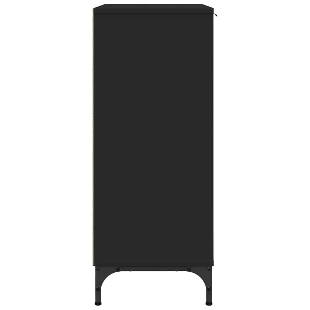 Buffet Noir 69,5 x 33 x 82 cm Bois d'ingénierie - XIOS