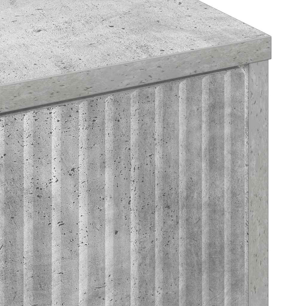 Buffet Gris béton 69,5 x 33 x 82 cm Bois d'ingénierie - XIOS