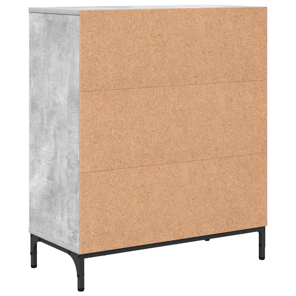 Buffet Gris béton 69,5 x 33 x 82 cm Bois d'ingénierie - XIOS
