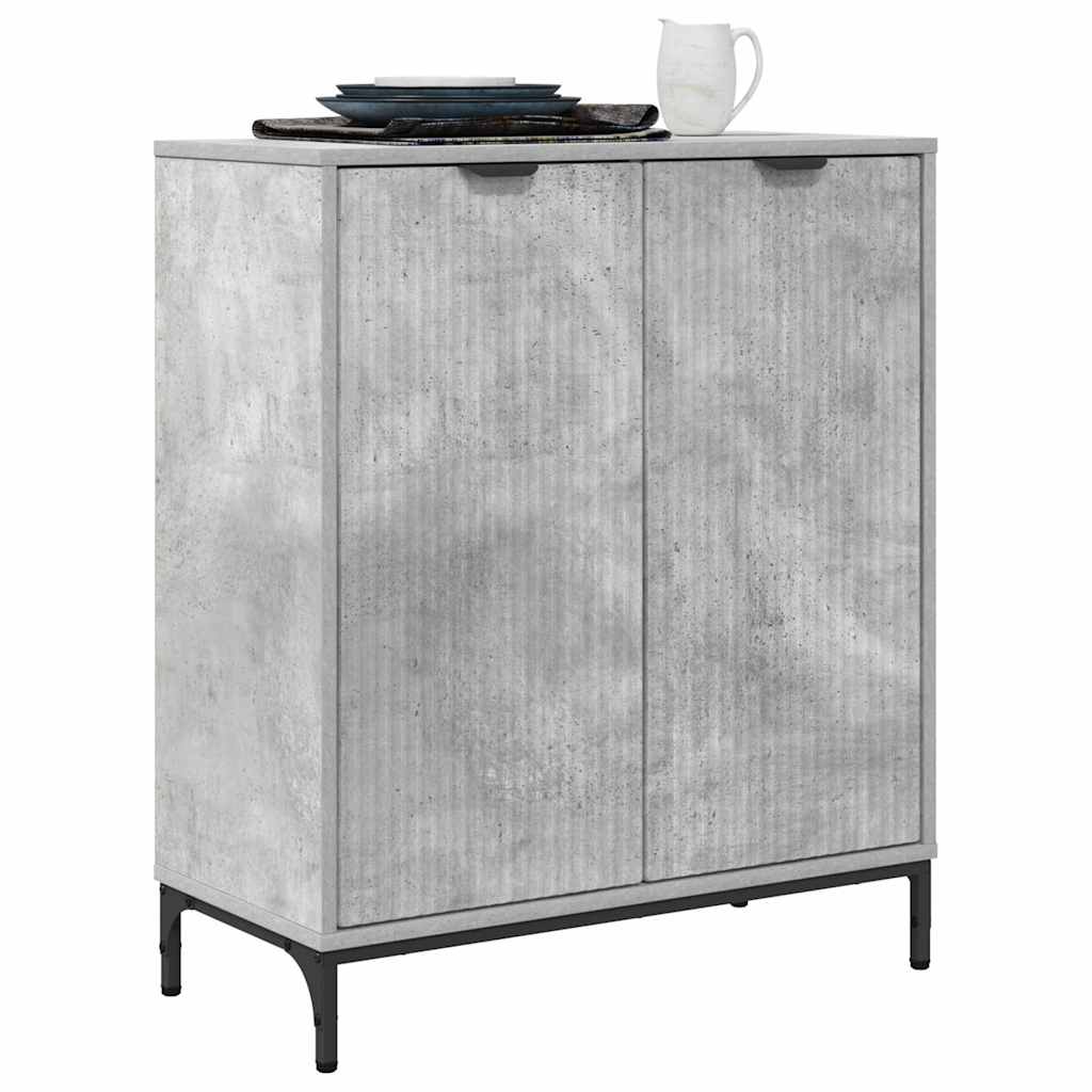 Buffet Gris béton 69,5 x 33 x 82 cm Bois d'ingénierie - XIOS