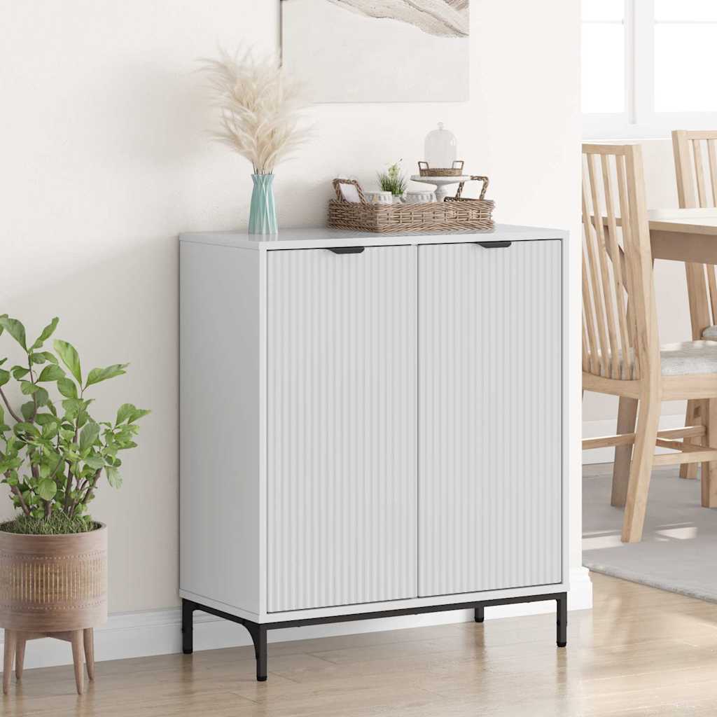 Buffet Blanc brillant 69,5 x 33 x 82 cm Bois d'ingénierie - XIOS