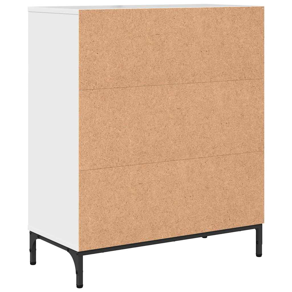 Buffet Blanc brillant 69,5 x 33 x 82 cm Bois d'ingénierie - XIOS