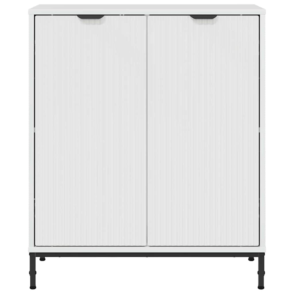 Buffet Blanc brillant 69,5 x 33 x 82 cm Bois d'ingénierie - XIOS