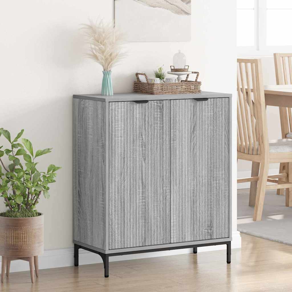 Buffet Gris Sonoma 69,5 x 33 x 82 cm Bois d'ingénierie - XIOS