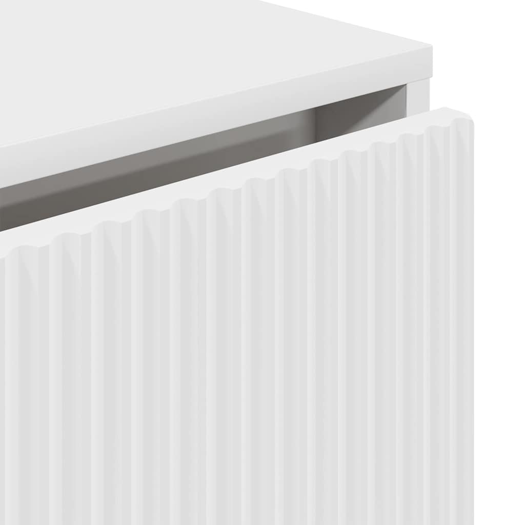 Buffet avec tiroir Blanc 79,5 x 33 x 82 cm Bois d'ingénierie - XIOS