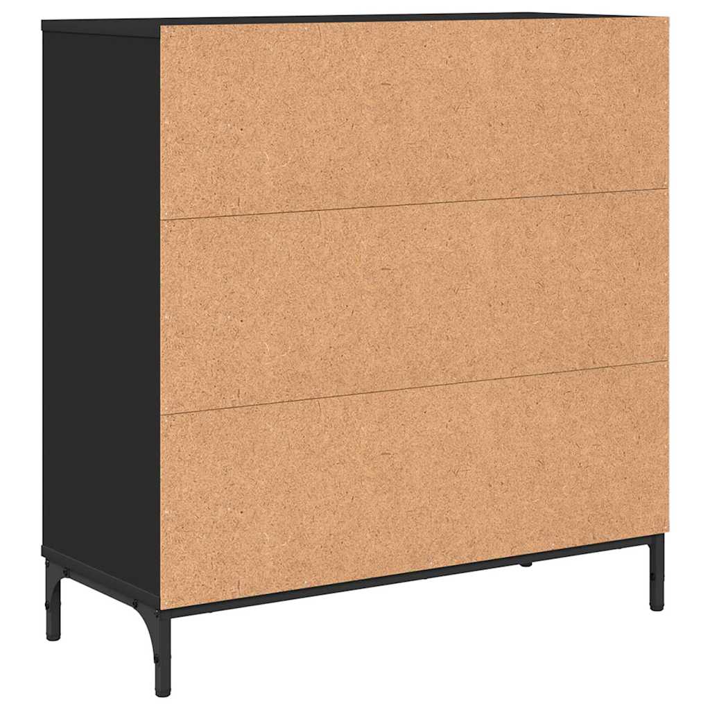 Buffet avec tiroir Noir 79,5 x 33 x 82 cm Bois d'ingénierie - XIOS