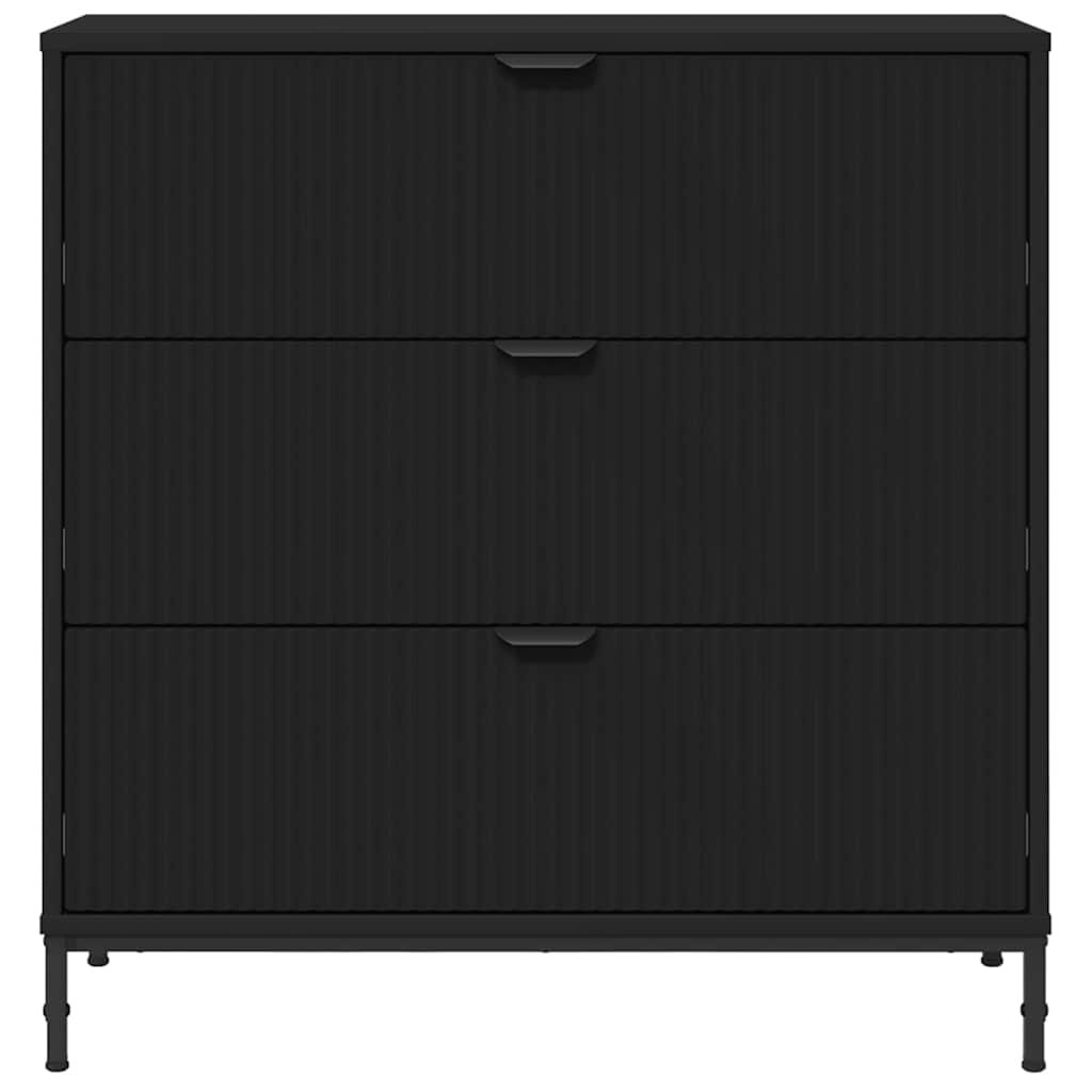 Buffet avec tiroir Noir 79,5 x 33 x 82 cm Bois d'ingénierie - XIOS