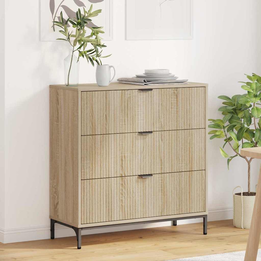Buffet Chêne sonoma 79,5 x 33 x 82 cm Bois d'ingénierie - XIOS