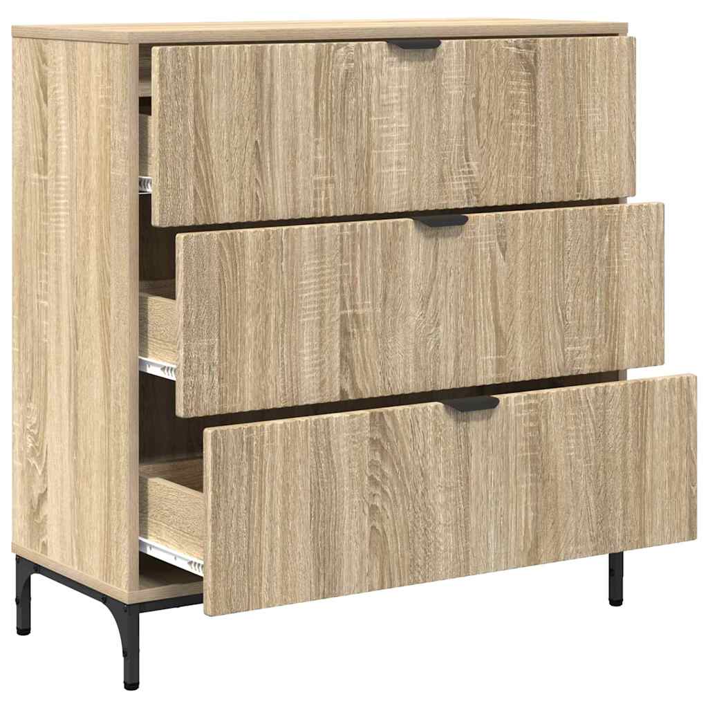 Buffet Chêne sonoma 79,5 x 33 x 82 cm Bois d'ingénierie - XIOS