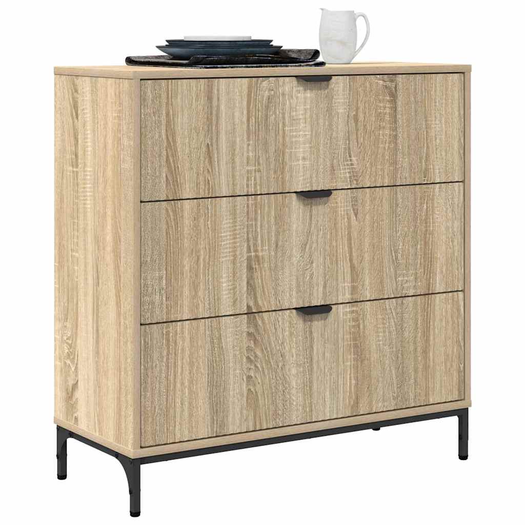 Buffet Chêne sonoma 79,5 x 33 x 82 cm Bois d'ingénierie - XIOS