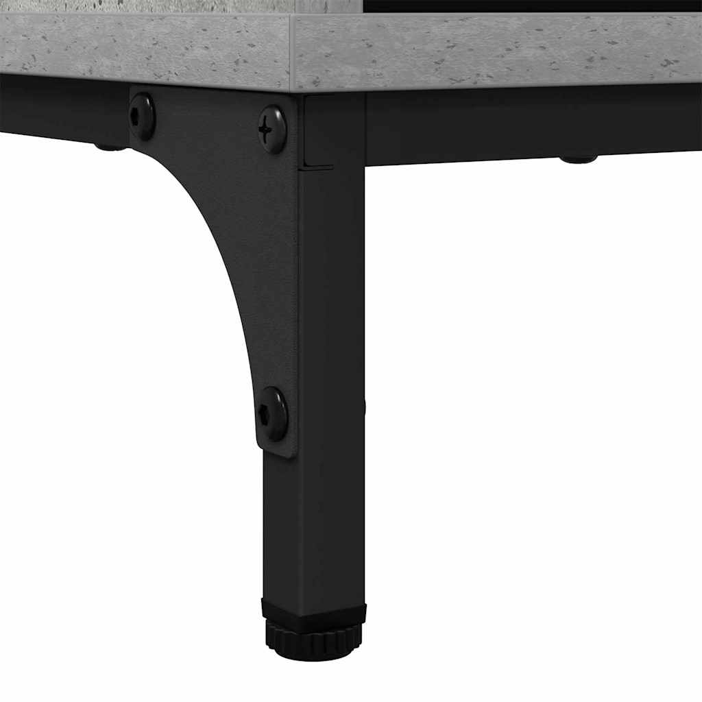 Buffet Gris béton 79,5 x 33 x 82 cm Bois d'ingénierie - XIOS