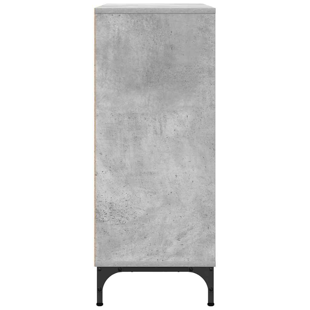 Buffet Gris béton 79,5 x 33 x 82 cm Bois d'ingénierie - XIOS
