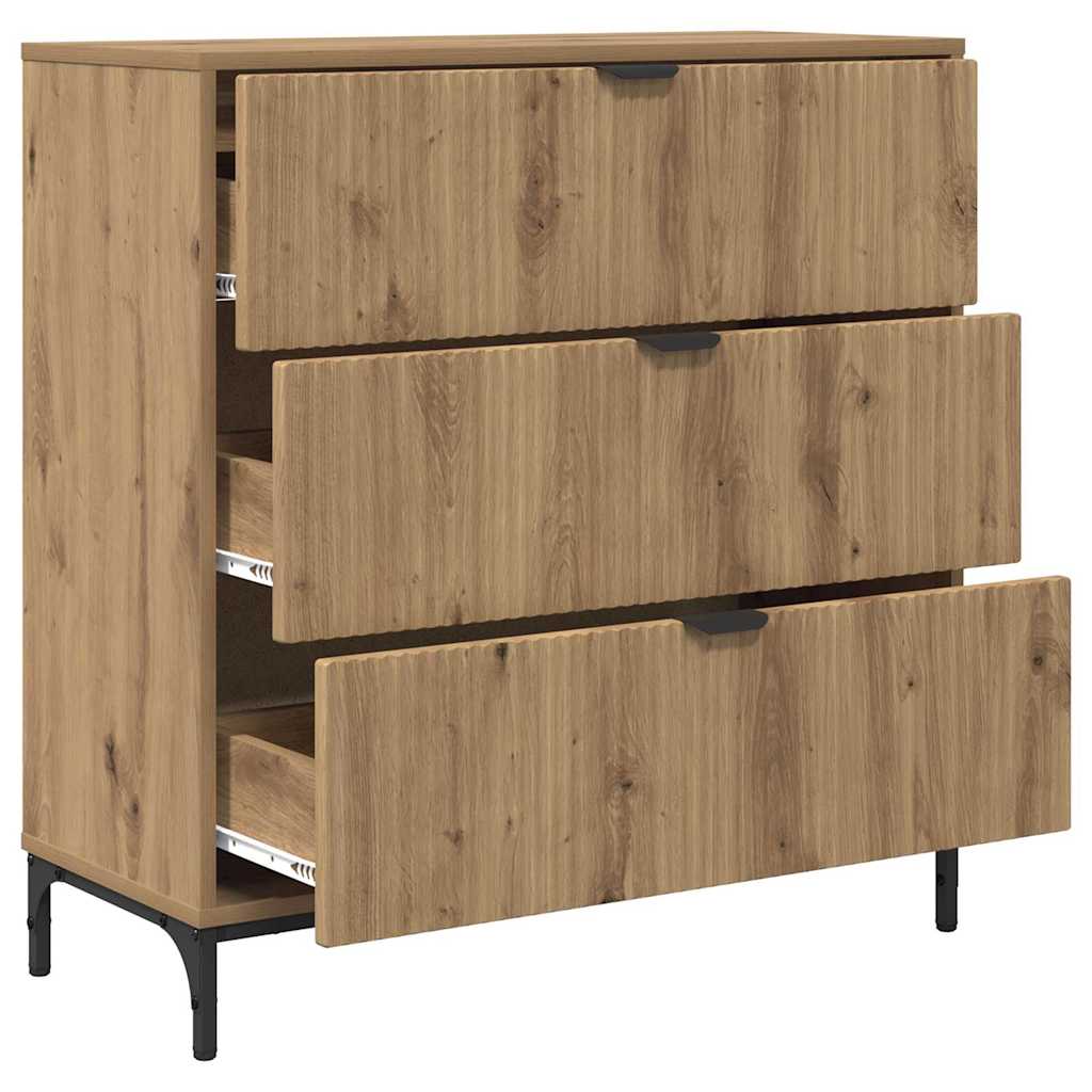 Buffet chêne artisanal 79,5 x 33 x 82 cm Bois d'ingénierie - XIOS