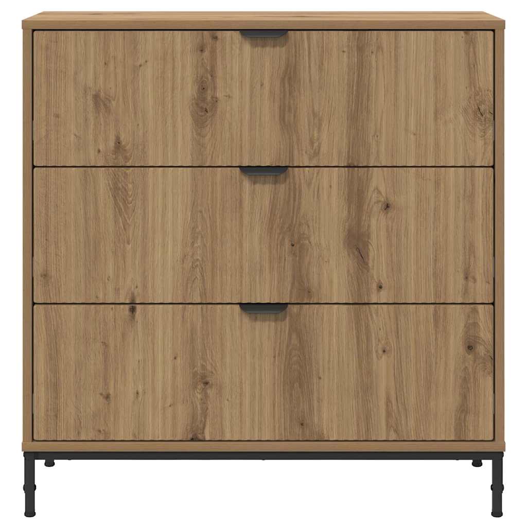 Buffet chêne artisanal 79,5 x 33 x 82 cm Bois d'ingénierie - XIOS