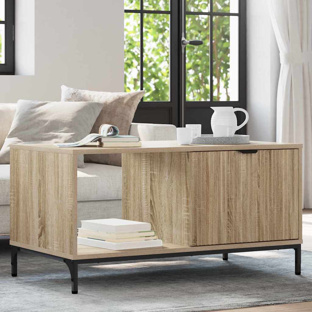 Table basse Chêne Sonoma 90 x 49 x 46 cm Bois d'ingénierie - XIOS
