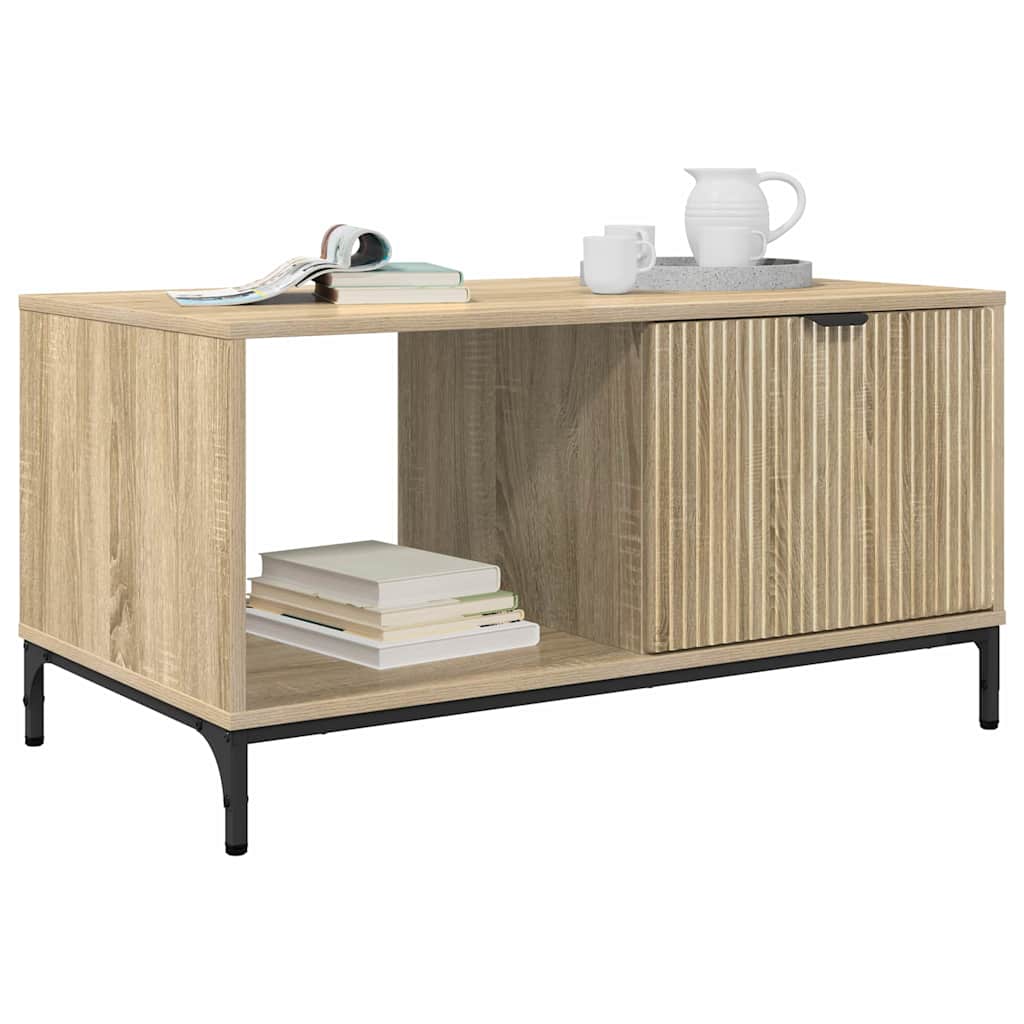 Table basse Chêne Sonoma 90 x 49 x 46 cm Bois d'ingénierie - XIOS