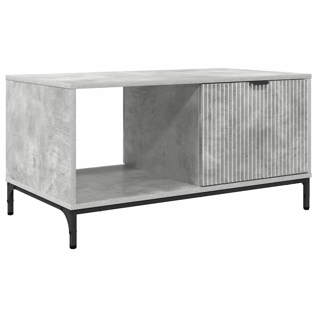 Table basse Gris béton 90 x 49 x 46 cm Bois d'ingénierie - XIOS