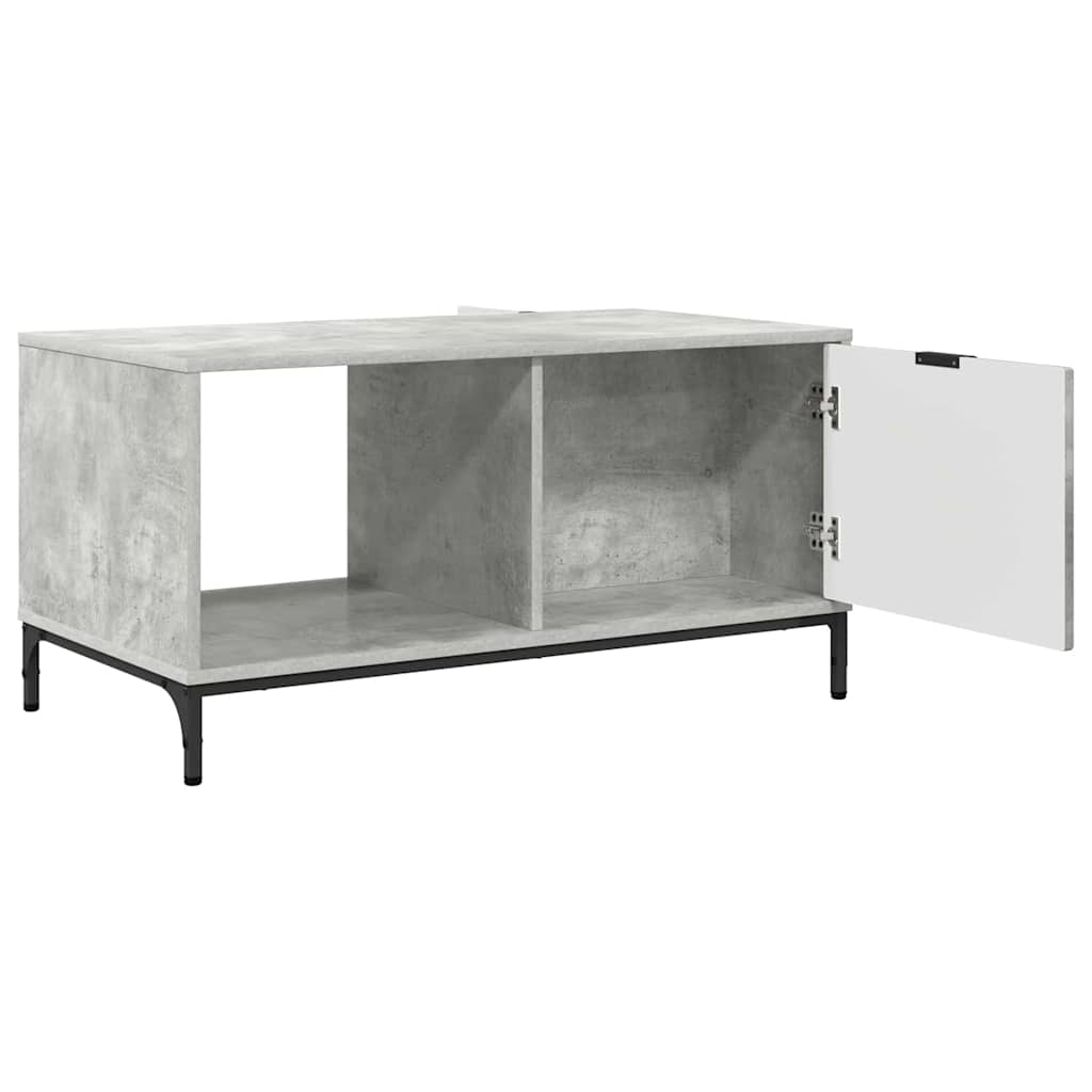 Table basse Gris béton 90 x 49 x 46 cm Bois d'ingénierie - XIOS