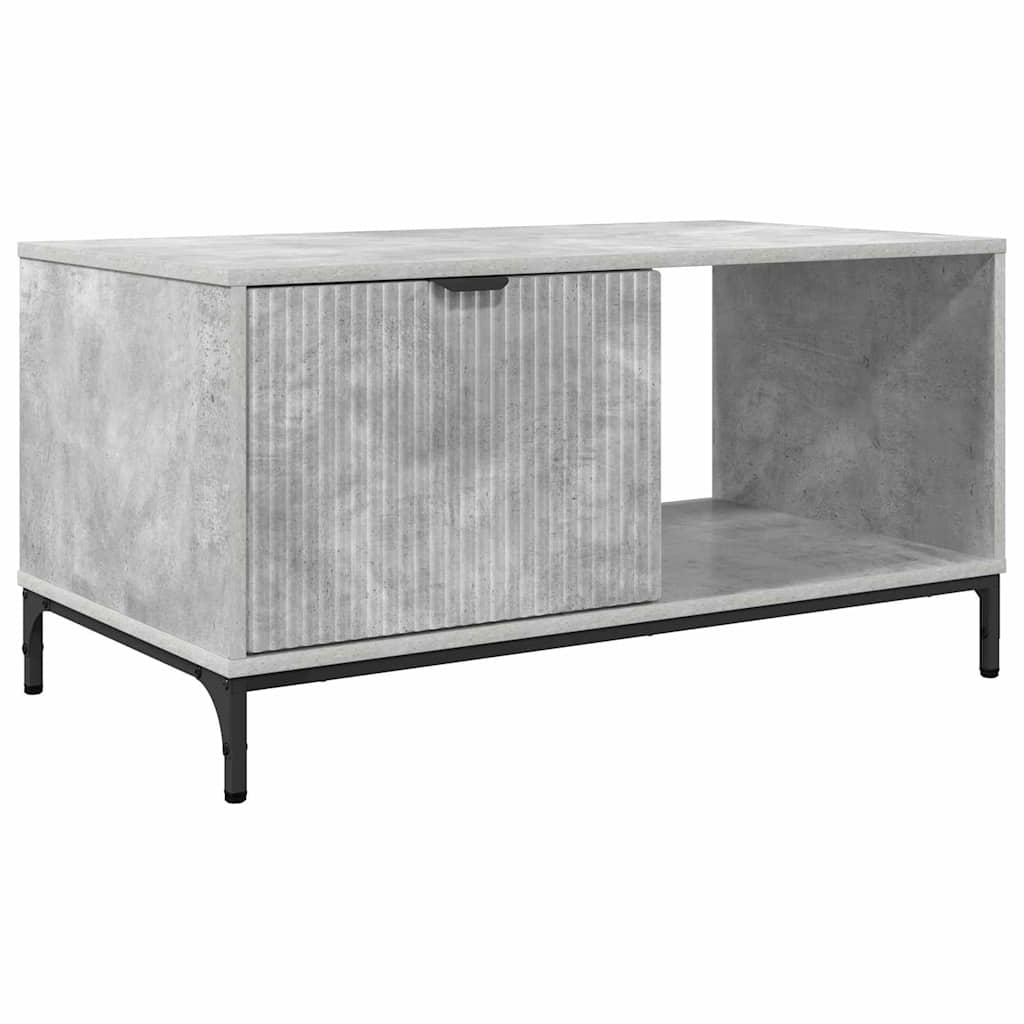 Table basse Gris béton 90 x 49 x 46 cm Bois d'ingénierie - XIOS