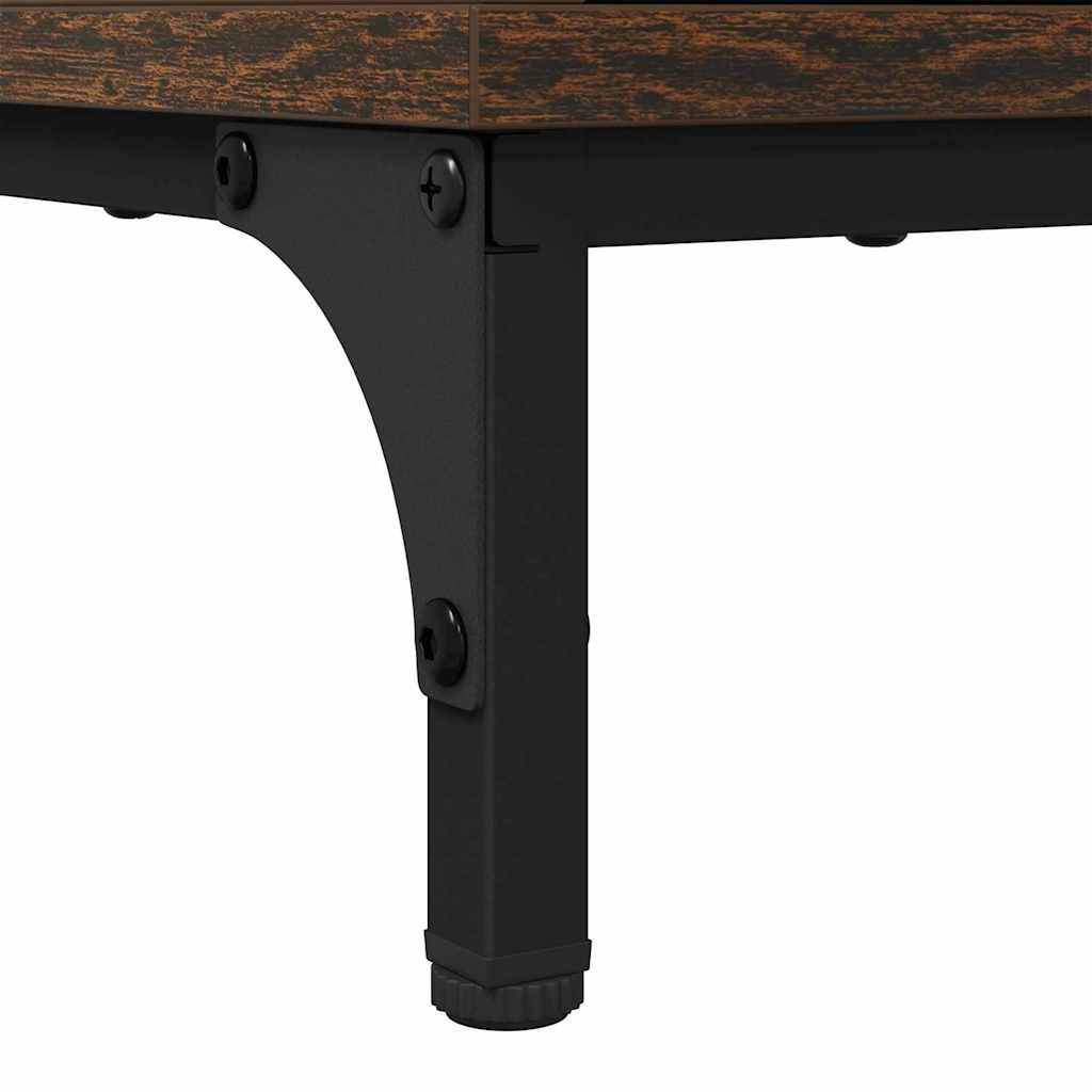 Table basse Chêne fumé 90 x 49 x 46 cm Bois d'ingénierie - XIOS