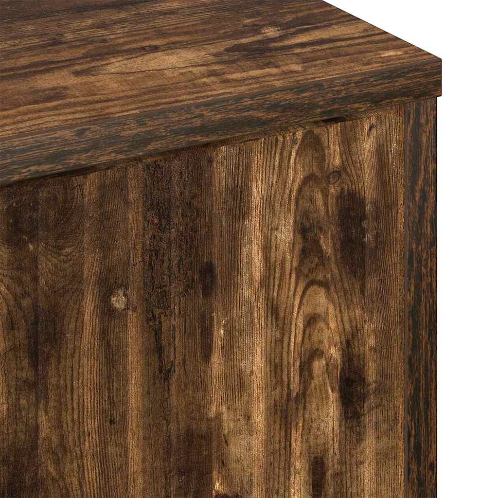 Table basse Chêne fumé 90 x 49 x 46 cm Bois d'ingénierie - XIOS