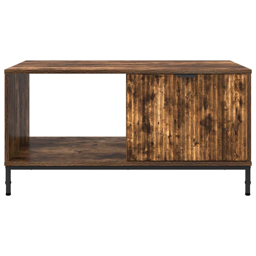 Table basse Chêne fumé 90 x 49 x 46 cm Bois d'ingénierie - XIOS