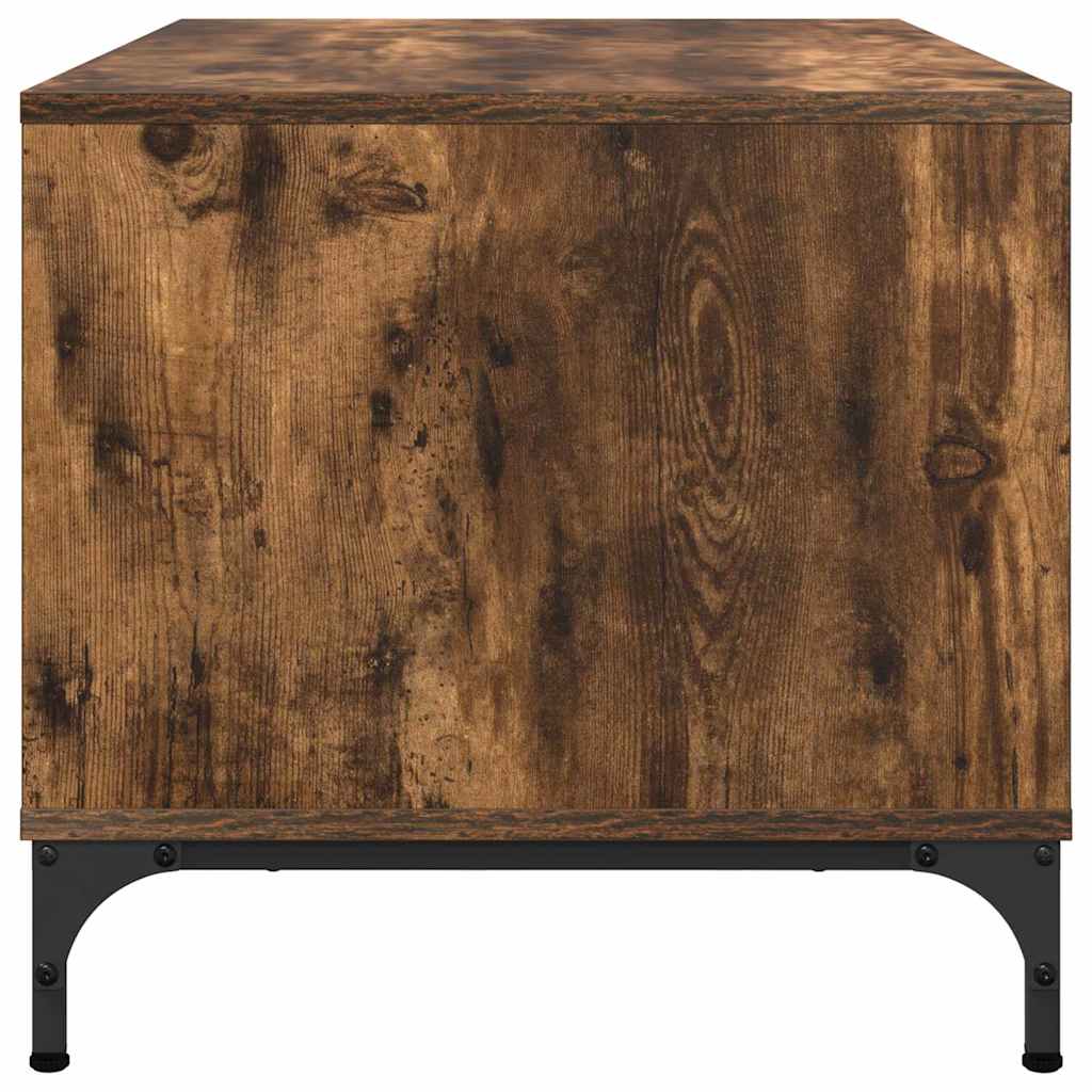 Table basse Chêne fumé 90 x 49 x 46 cm Bois d'ingénierie - XIOS