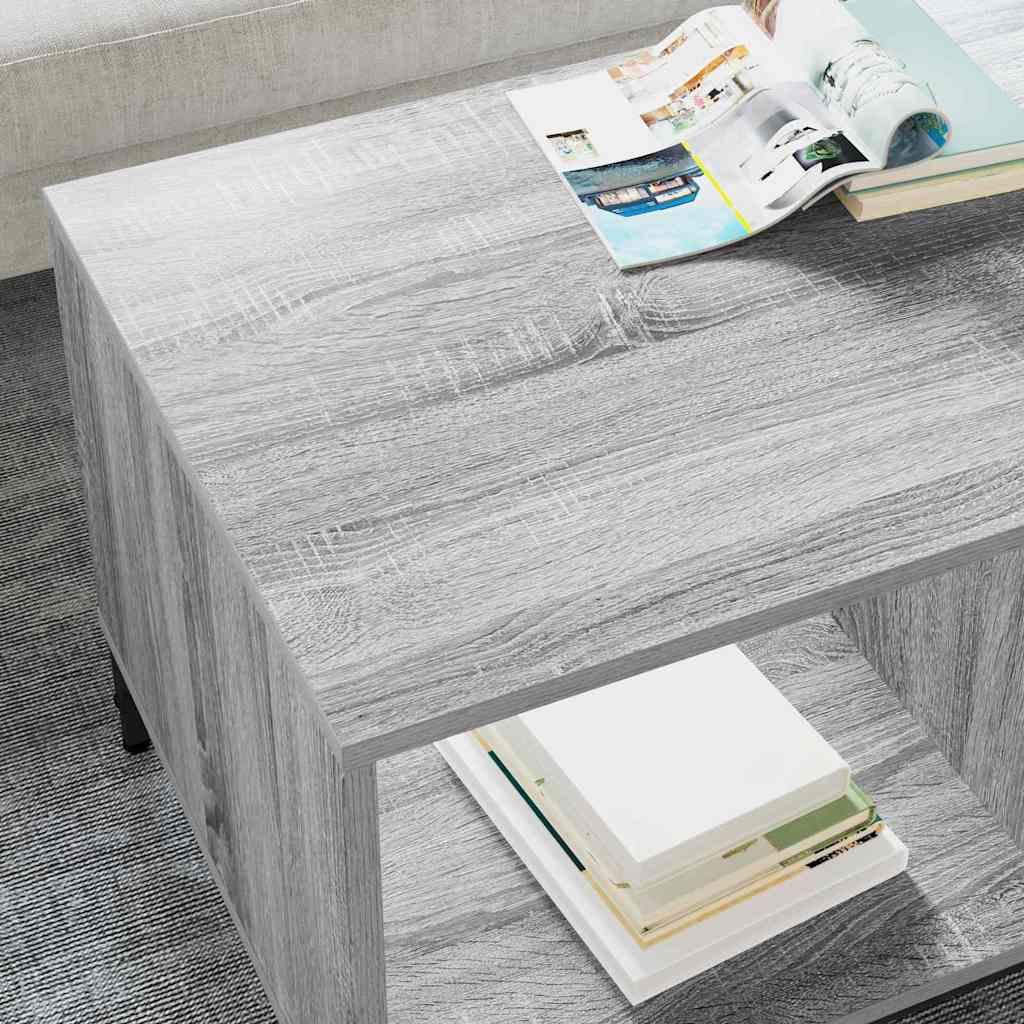 Table basse Gris Sonoma 90 x 49 x 46 cm Bois d'ingénierie - XIOS