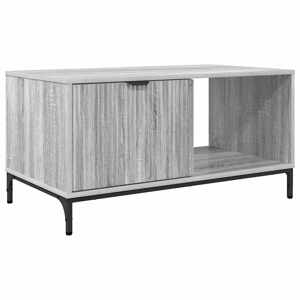 Table basse Gris Sonoma 90 x 49 x 46 cm Bois d'ingénierie - XIOS