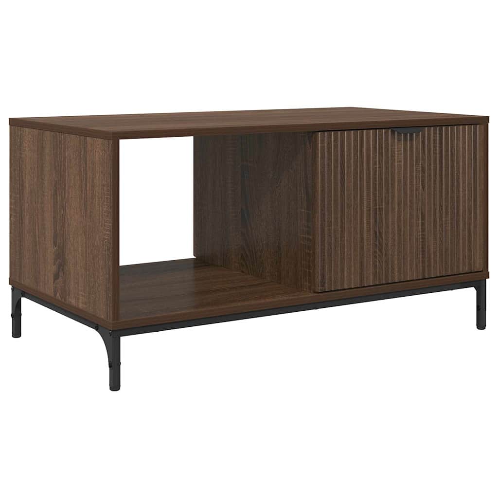 Table basse Chêne brun 90 x 49 x 46 cm Bois d'ingénierie - XIOS