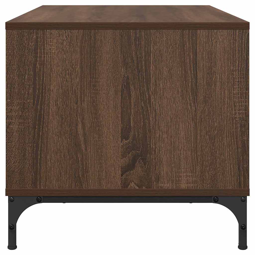 Table basse Chêne marron 90 x 49 x 46 cm Bois d'ingénierie - XIOS