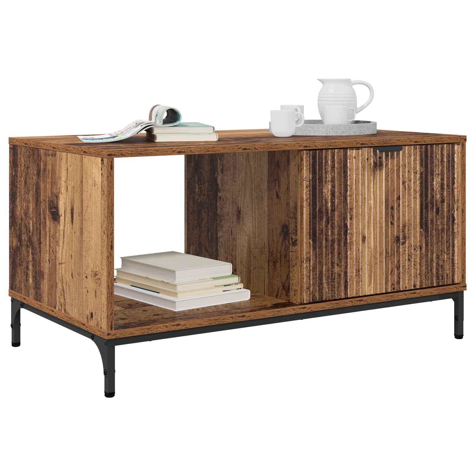 Table basse Bois ancien 90 x 49 x 46 cm Bois d'ingénierie - XIOS