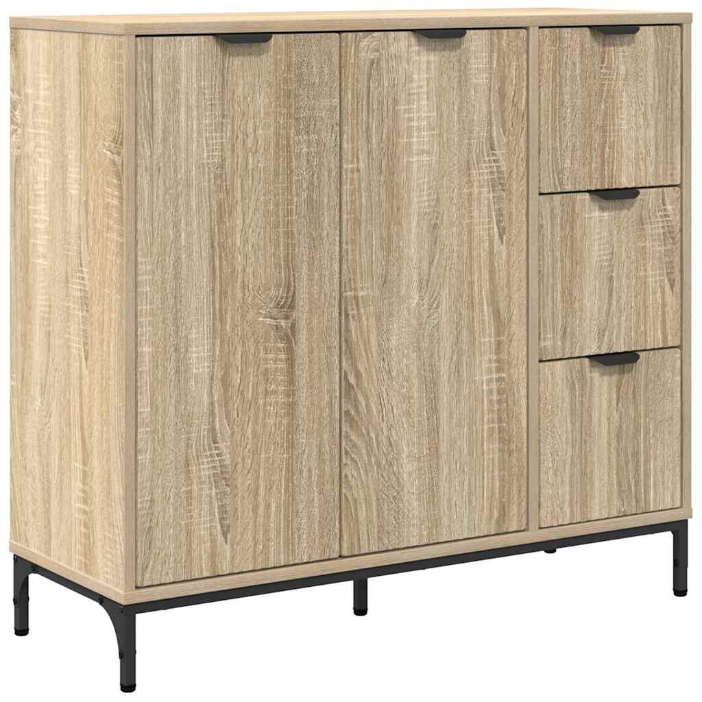 Buffet Chêne sonoma 89,5 x 33 x 82 cm Bois d'ingénierie - XIOS