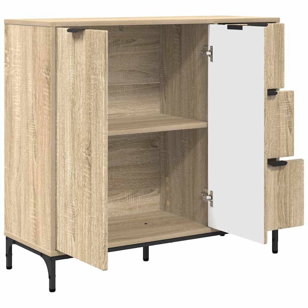 Buffet Chêne sonoma 89,5 x 33 x 82 cm Bois d'ingénierie - XIOS