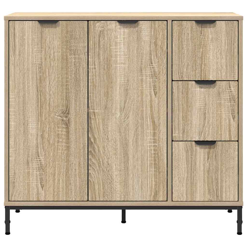 Buffet Chêne sonoma 89,5 x 33 x 82 cm Bois d'ingénierie - XIOS
