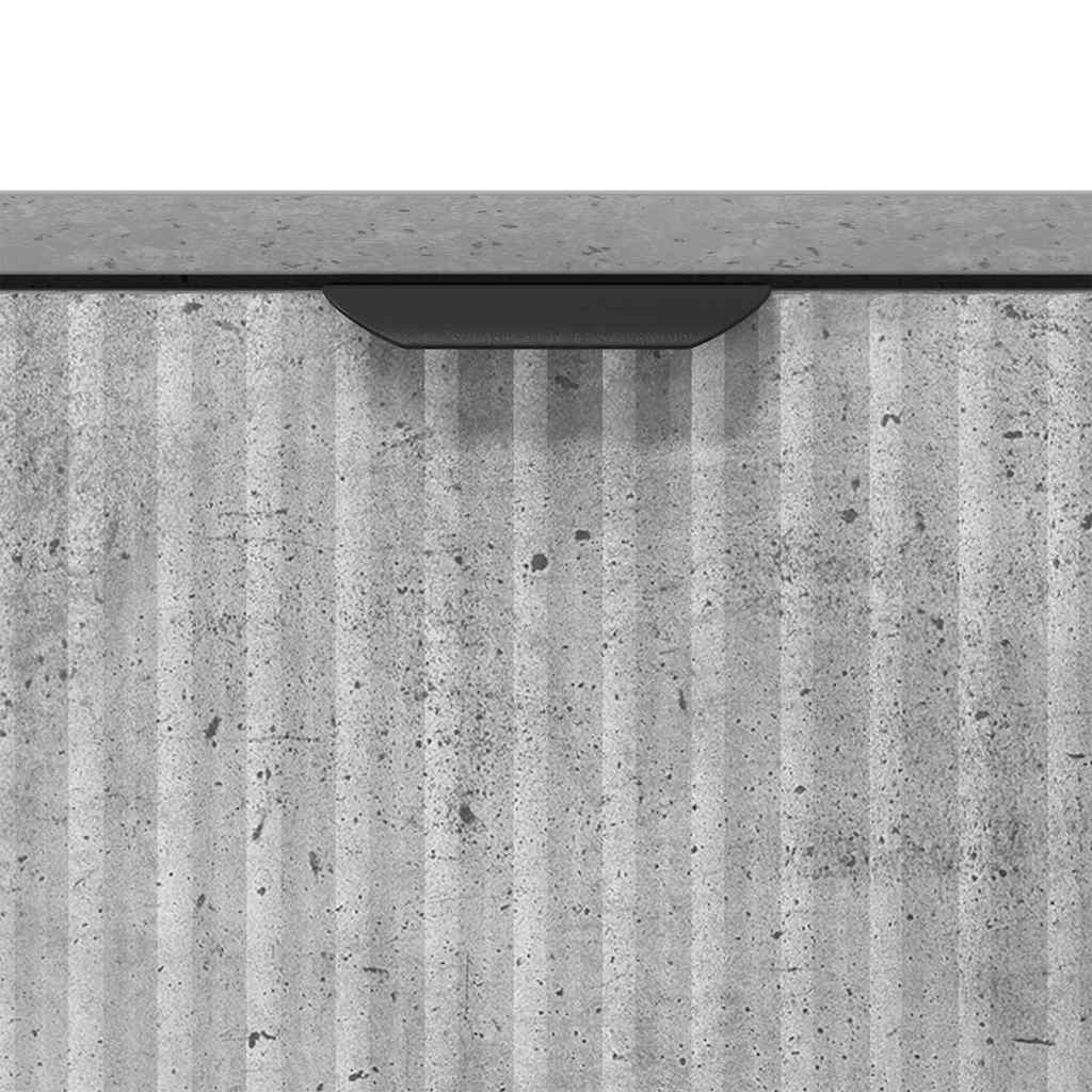 Buffet Gris béton 89,5 x 33 x 82 cm Bois d'ingénierie - XIOS