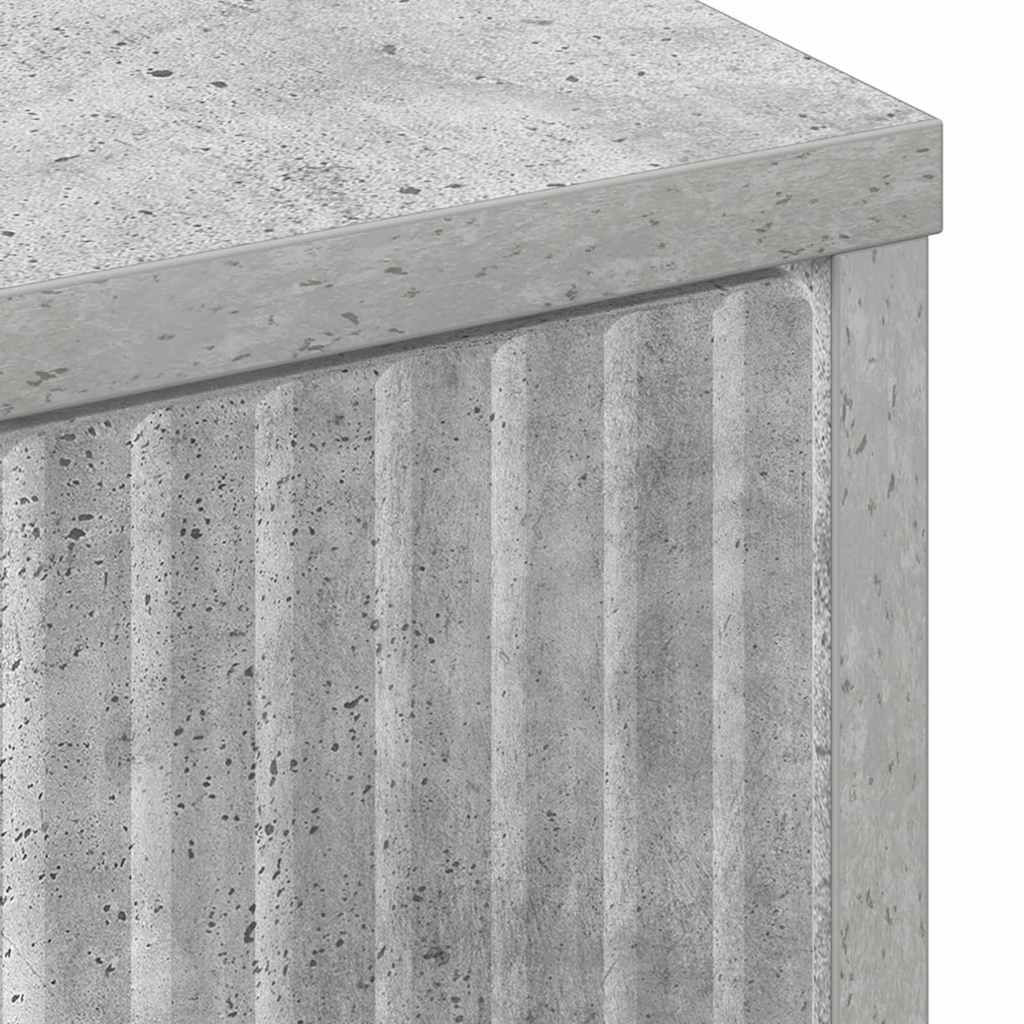 Buffet Gris béton 89,5 x 33 x 82 cm Bois d'ingénierie - XIOS