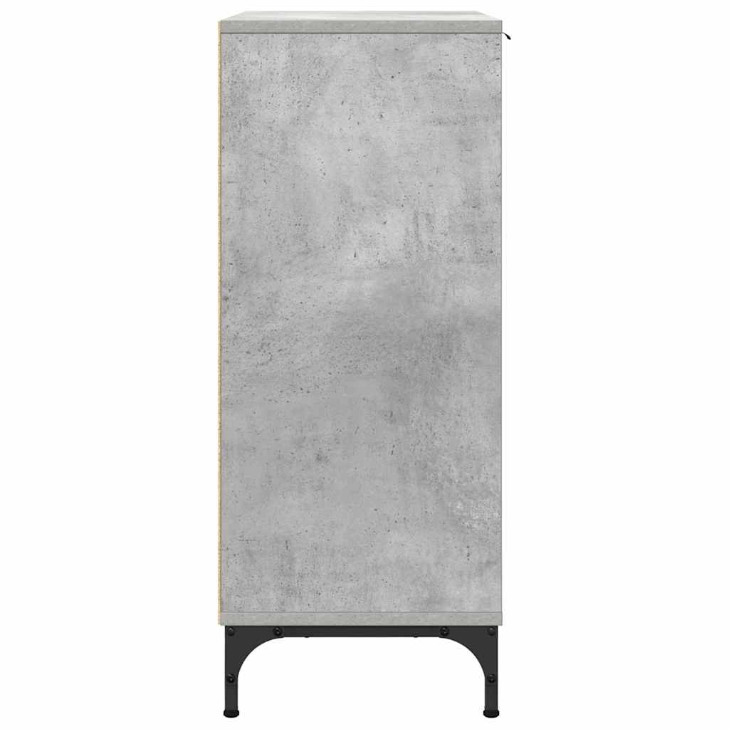 Buffet Gris béton 89,5 x 33 x 82 cm Bois d'ingénierie - XIOS