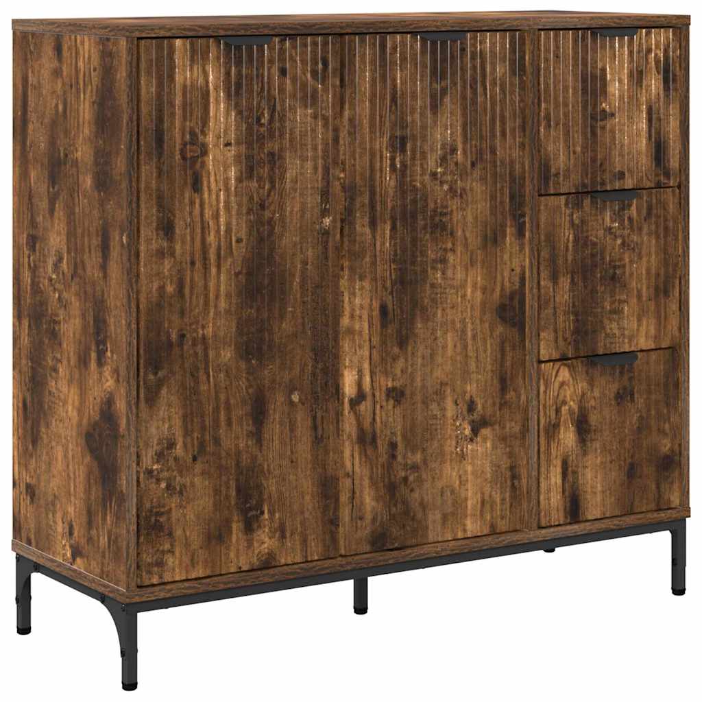 Buffet Chêne fumé 89,5 x 33 x 82 cm Bois d'ingénierie - XIOS