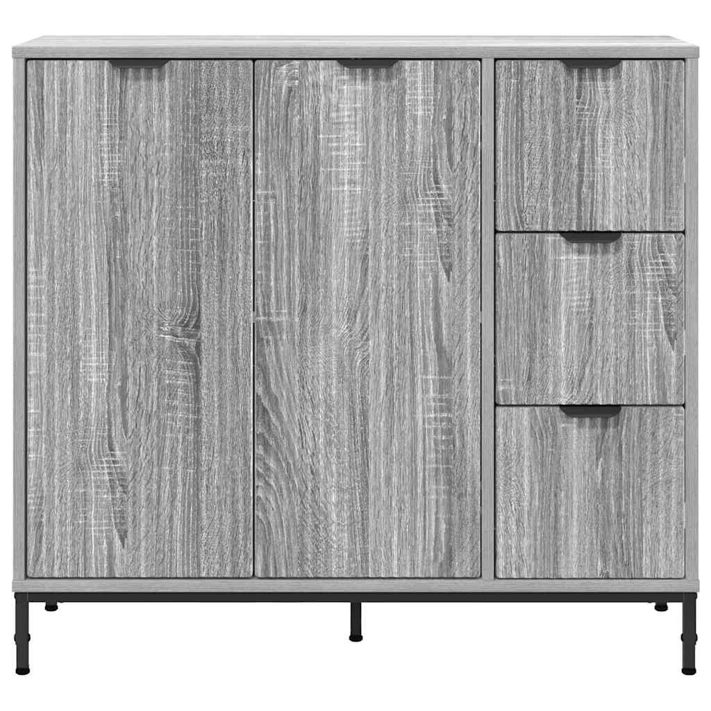 Buffet Sonoma gris 89,5 x 33 x 82 cm Bois d'ingénierie - XIOS