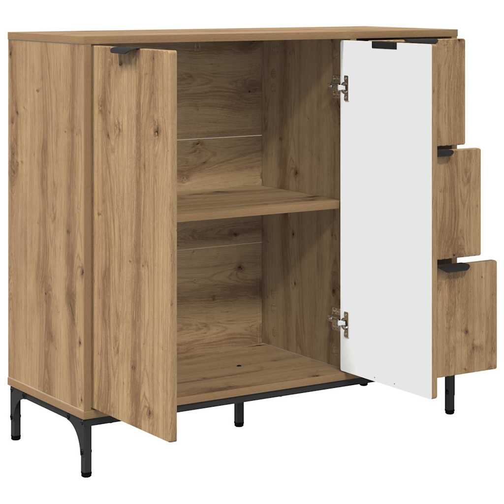 Buffet chêne artisanal 89,5 x 33 x 82 cm Bois d'ingénierie - XIOS